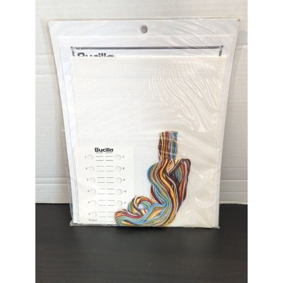 VTG NOS Bucilla Counted Cross Stitch 42623 The Beesknee Bumblebee Flowers - Picture 6 of 6